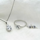 Pan Jewelry - Øreringer i sølv med zirkonia thumbnail