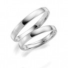 GD Forever - Giftering i hvitt gull, 3mm thumbnail