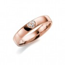 GD Forever - Giftering i rosègull med dia. 0,03ct WSI, 4mm thumbnail