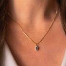Pan Jewelry - Athens Charm Smykke i forgylt sølv med zirkonia og spinell thumbnail