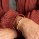 Pan Jewelry - Armring i gull oval, 5mm thumbnail