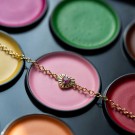 Prins & Prinsesse - Armbånd i sølv med rosa zirkonia hjerte thumbnail