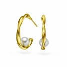Pan Jewelry - Capri Øredobber i sølv med perle thumbnail