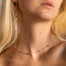 Gulldia - Fairy Smykke i forgylt sølv med glasskrystall, golden mix thumbnail