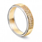 Moments by Pan Jewelry - Giftering i gult og hvitt gull med dia. 0,24ct WSI, 5,5mm thumbnail