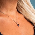 Pan Jewelry - Smykke i sølv med blå zirkonia thumbnail