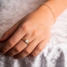 Pan Jewelry - Roma Ring i forgylt sølv med zirkonia thumbnail