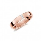 GD Forever - Giftering i rosègull med dia. 0,06ct WSI, 4mm thumbnail