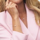 Sandra Lyng x Pan Jewelry - Smykke i forgylt sølv med rosa opal, KJÆRLIGHET thumbnail