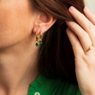 Nora Mørk by Gulldia - Drop Charm i sølv med grønn zirkonia thumbnail
