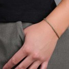 Snö of Sweden - Exibit Armbånd i forgylt messing thumbnail