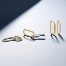 Sif Jakobs - Capizzi Piccolo Øredobber i sølv med hvite zirkonia, 18k gullbelagt thumbnail