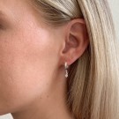 Snö of Sweden - Camille Small Øreringer i forsølvet messing med zirkonia thumbnail