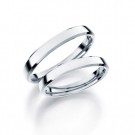 GD Forever - Giftering i hvitt gull, 3mm thumbnail