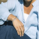 Gulldia - Armbånd i sølv med hvite zirkonia by Nora Mørk thumbnail