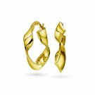 Pan Jewelry - Toronto Twisted Øreringer i forgylt sølv thumbnail