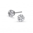 Pan Jewelry - Øredobber i hvitt gull med dia. 0,21ct WP thumbnail