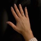Moments by Pan Jewelry - Giftering i hvitt gull med dia. 0,09ct WSI, 3,5mm thumbnail
