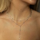 Shapes by Gulldia - Heat Double Chain Smykke i sølv thumbnail