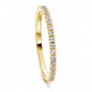 Moments by Pan Jewelry - Promise Ring i gult gull med dia. 0,145ct WSI, 1,6mm thumbnail