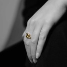 Studio by Gulldia - Edge Ring i forgylt sølv, Justerbar thumbnail