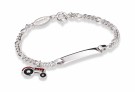 Pia & Per - ID-armbånd i sølv, Rød Traktor thumbnail