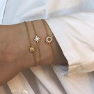 Pan Jewelry - Armbånd i forgylt sølv med sol thumbnail