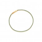 Sif Jakobs - Ellera Armbånd i sølv med grønne zirkonia, 18k gullbelagt thumbnail