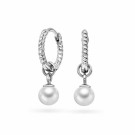 Pan Jewelry - Øreringer i sølv med perle thumbnail