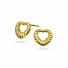Pan Jewelry - Hjerterille Øredobber i forgylt sølv thumbnail