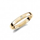GD Forever - Giftering i gult gull med dia. 0,02ct WSI, 3mm thumbnail