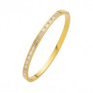 Goldstory - 1920's BLING Armring i forgylt stål thumbnail