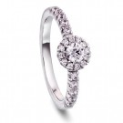 Moments by Pan Jewelry - Delight Ring i hvitt gull med dia. 0,56ct WSI, 2,1mm thumbnail