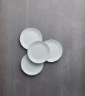 Aida - Relief Desserttallerken Hvit 20cm, 4stk thumbnail