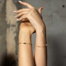 Shapes by Gulldia - Spectre Armbånd i sølv med perle thumbnail