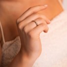Pan Jewelry - Ring i gull med zirkonia thumbnail