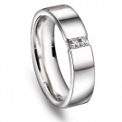 Moments by Pan Jewelry - Giftering i hvitt gull med dia. 0,10ct WSI, 5mm thumbnail