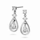 Pan Jewelry - Øreringer i sølv med zirkonia thumbnail