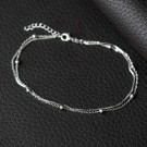 Pan Jewelry - Ankelkjede i sølv dobbelt, 25cm thumbnail