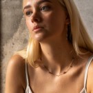 Gulldia - Fairy Smykke i forgylt sølv med glasskrystall, plomme thumbnail