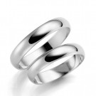 GD Forever - Giftering i hvitt gull, 4mm thumbnail