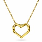 Pan Jewelry - Smykke i forgylt sølv med hjerte og zirkonia thumbnail
