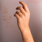 Pan Jewelry - Siena Ring i forgylt sølv med zirkonia thumbnail