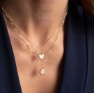 Pan Jewelry - Smykke i gull med zirkonia og hjerteplate thumbnail