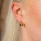 Pan Jewelry - Rio Radiance øredobber i forgylt sølv med grønn zirkonia thumbnail