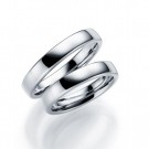 GD Forever - Giftering i hvitt gull, 4mm thumbnail