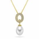 Pan Jewelry - Smykke i forgylt sølv med perle og zirkonia thumbnail