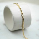 Pan Jewelry - Armbånd i forgylt sølv med hvit zirkonia thumbnail