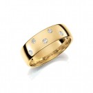 GD Forever - Giftering i gult gull med dia. 0,10ct WSI, 6mm thumbnail