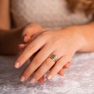 Pan Jewelry - Ring i gult- og hvitt gull thumbnail